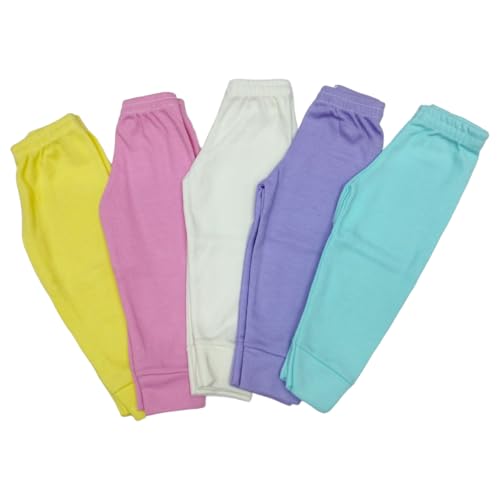 Reviews de Pantalones para Niña que Puedes Comprar On-line. 48 Baby Planet México - Paquete con 5 Pantalones Suaves para Bebé Combinación para niña de 6 Meses - 100% algodón