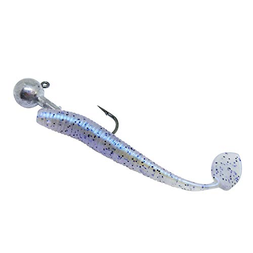 Unclesportinfof Unpainted Jigheads Fishhook,Fishing Lead Jigs Head Hooks,Sharp Round Fish Lure Jigheads Fishhook,For Crappie Small And Medium Fish (1/19Oz,1/8Oz,1/6Oz,1/4Oz,1/3Oz) Mix Pack Of 50 #TOP3