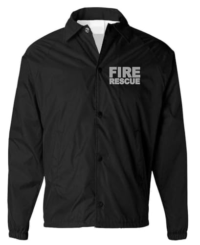 Service and First Responders Fire Rescue Coaches Jacket Event Staff Men’s and Women’s Windbreaker4