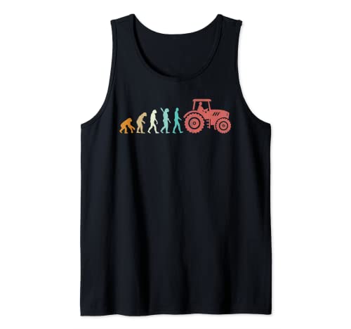 Evolution Farming Life Farmer Tractor Camiseta sin Mangas