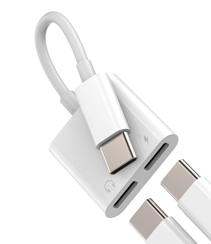 Ya en manzanajugosa.com: iPhone 15 Pro Max Plus Cable de carga y audio USB-C a doble jack (2 en 1) adaptador DAC Compatible con Samsung y Apple