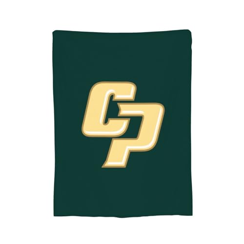 XRPUONG Cal Poly Mustangs Fleece Blanket Very Soft Microfiber Flannel Blanket for Couch Warm and Cozy