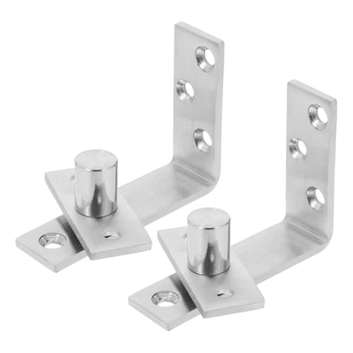 SEWACC Stainless Steel Hinge for Hidden Cabinet Doors Fitting Hinges Concealed Shaft Design Heavy Duty Rotating for Furniture Applications