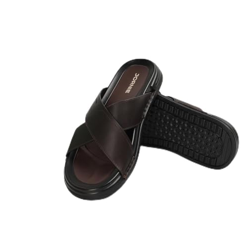 Image of Majestic Cross Strap Sandals | Structured Cross Band Design | Slip-On Entry | Textured Upper Finish | Flexible Sole Build |For Indoor Wear & Relaxed Outings
