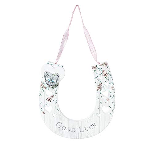 Me To You AGE01003 Tatty Teddy Good Luck Wedding Horseshoe Gift 10cm Blue grey pink