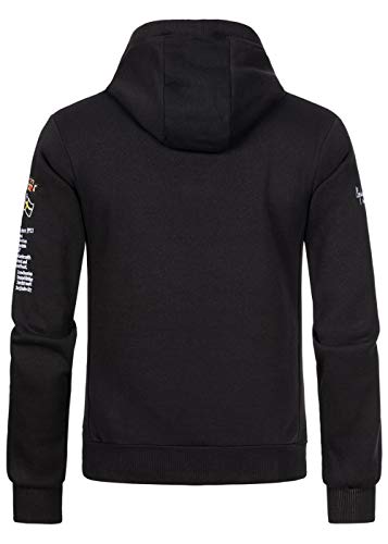 Sweat à capuche pour homme demi-fermeture éclair pour loisirs et détente