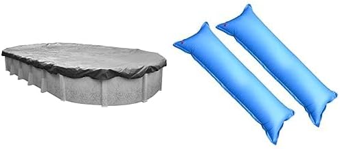 Pool Mate 332141-4-PM Winter Pool Cover with Pillows, Extra Heavy-Duty Silver, 21 x 41 ft Above Ground Pools