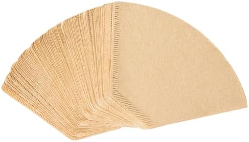 #2 Natural Brown Paper Cone Coffee Filters, Unbleached, Fit 2~6 Cup (100 Count, Compatible with Cuisinart, Bonavita, ninja coffee bar, OXO)