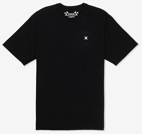 Hurley Mens Icon Tee T-Shirt, Black, S EU