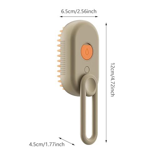 ＡＷＨＡＯ 3 em 1 Cat Dog Steamy Brush Cat Grooming Brush Handheld Recarregável Portátil para Gatos e Peq