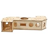 SUPVOX Multi-Function Hamster Toy Hideout Tunnel for Rats Guinea Pig Chinchilla Easy Assembly