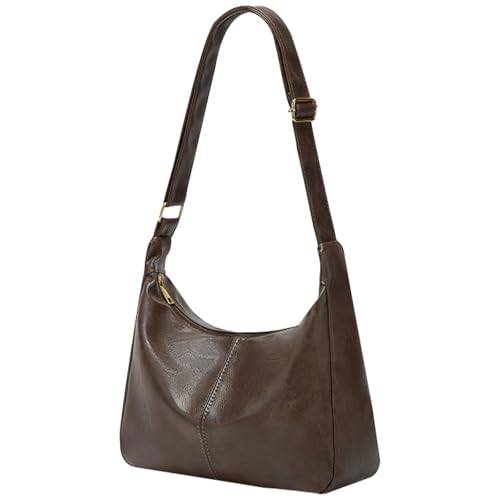 Image of Hobo Bags for Women, Vegan Leather Shoulder Handbag Tote Bag | Soft purse for teachers, office, college, travel, vacation& daily commute