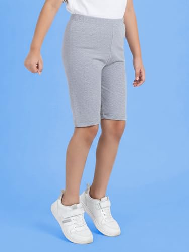 Image of KiddoPanti Girls Knee Length Cycling Shorts Pack of 2