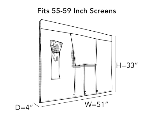 image for Covermates Outdoor Full TV Cover – Various Sizes, Durable Polyester,