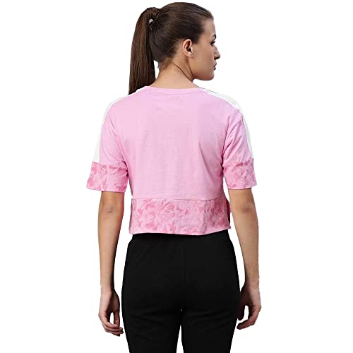 Image of Proline Cotton Solid Round Neck Womens T-Shirt