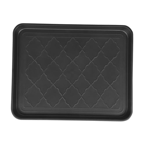 DECHOUS 防水プラスチック製多機能シューズトレイ 靴 ブーツ収納プレート 玄関 車内用雑貨マット 鉢植えパッド付き 床保護と清掃簡単