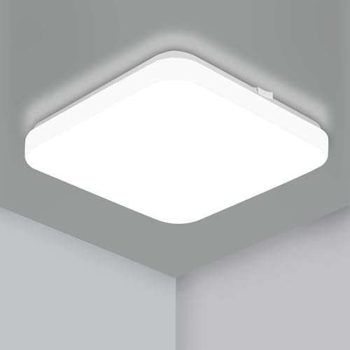 Lepro Deckenlampe LED IP44 Bad Deckenleuchte 24W, Led Deckenlampe 2400LM Ø23cm Bad Licht Flur Küche Balkon Korridor Wohnzimmer Schlafzimmer LED...