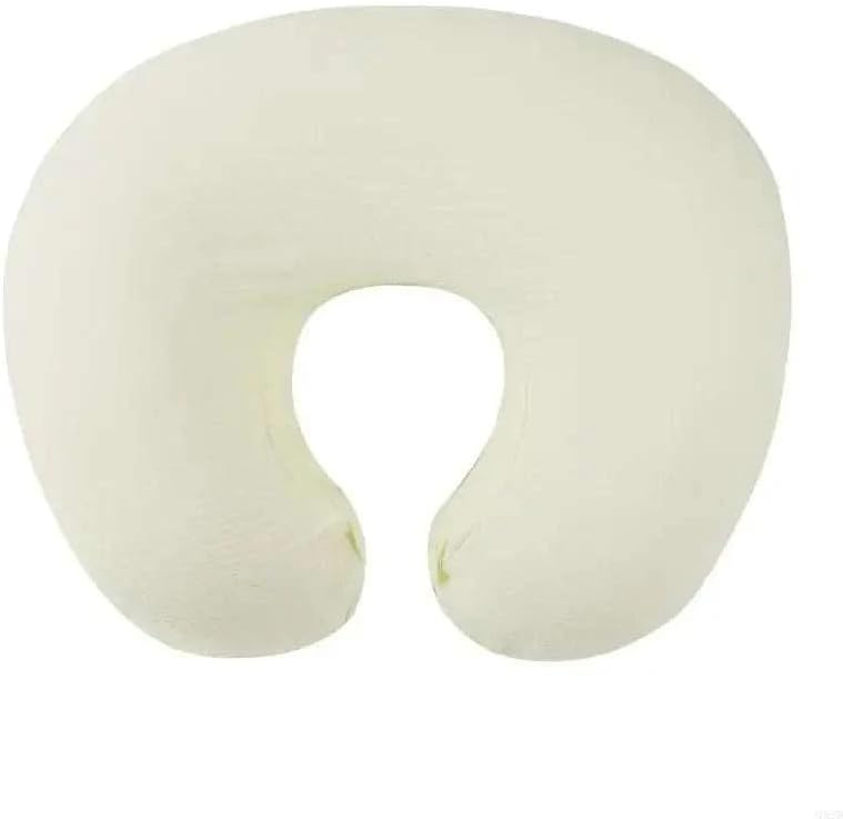 Nursing Pillow Cover Sleeve, Soft Fabric Feeding Pillowcase, Detachable and Washable Slipcover, Cover Only (White)