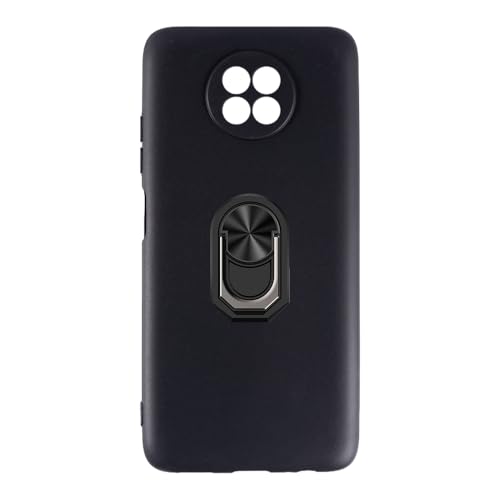 UOGNADGD �t���L�V�u���P�[�X + �����O�z���_�[ Xiaomi Redmi Note 9 5G �Ƃ̌݊������� �ϏՌ��J�o�[���}�O�l�b�g�����J�X�^�C���X�^���h (�u���b�N+�u���b�N�����O)