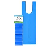 Dog Bag Tie Handle Pet Dispensable Bags on a Roll, Blue