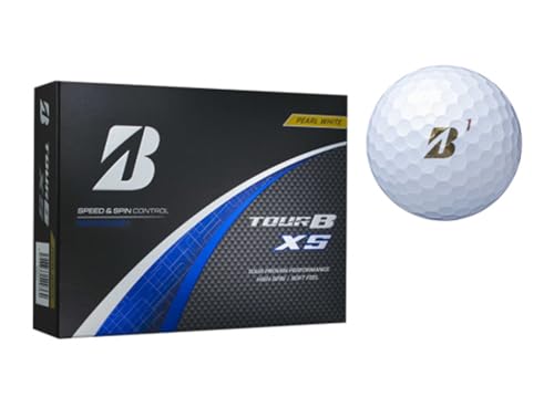 ブリヂストン ゴルフボール TOUR B XS 2024年モデル パールホワイト 1ダース (12個入り)|日本正規品 ツアーB プレゼント 贈り物 golf [1855]