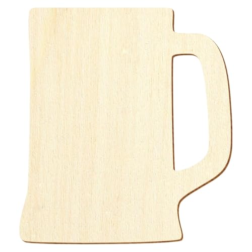 Chope de mesure en bois V1 – Décoration bricolage 3-50 cm, lot de 100 pièces, hauteur : 4 cm