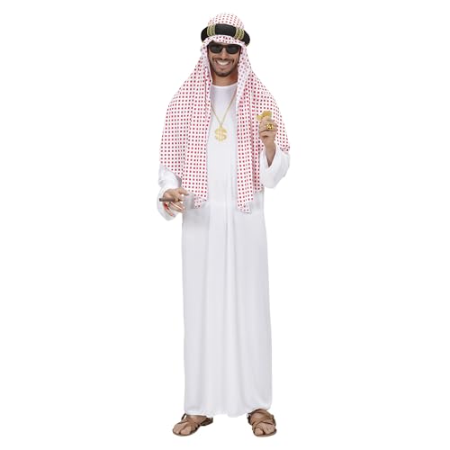 W WIDMANN MILANO Party Fashion - disfraz jeque arabe, tunica, oriente, sultan, disfraces carnaval