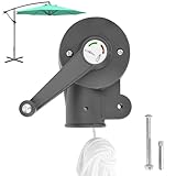 SONGBATE Patio Umbrella Replacement Parts, Umbrella Accessories, Heavy Duty Holder Umbrella Hand Crank for Offset Hanging Market Patio Umbrella