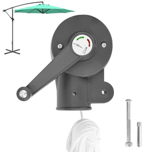 SONGBATE Patio Umbrella Replacement Parts Umbrella Accessories Heavy Duty Holder Umbrella Hand Crank for Offset Hanging Market Patio Umbrella