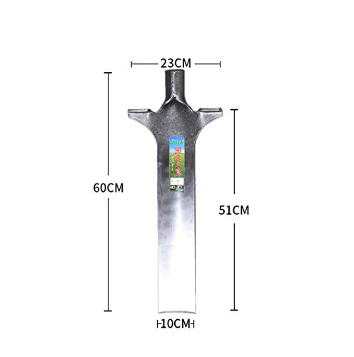 Yiyang Agricultural excavator shovel 26cm-51cm carbon steel thick shovel outdoor labor-saving trenching tool (60cm*10cm)