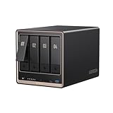 UGREEN NASync DXP4800GT 4-Bay Desktop NAS, AMD Ryzen R2514, Dual 10GbE, 8GB DDR4 RAM (bis 64GB), ECC-Support, U.2 & M.2 Slots, integrierte 128GB SSD, für Creator, Teams & Zuhause (Diskless)