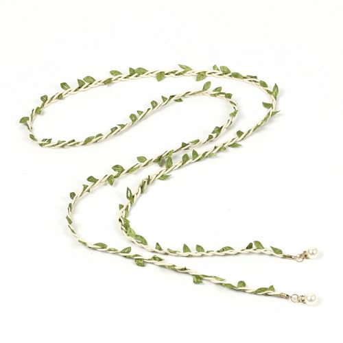 Waist Belt Artificial Leaves Rattan Braided Waist Rope Tie Belt for Women Girls Dress Clothing DIY Accessories Gift Wrapping2