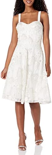 Dress the Population Women’s Adelina Fit and Flare Midi Dress Dress the Population Women’s Adelina Fit and Flare Midi Dress