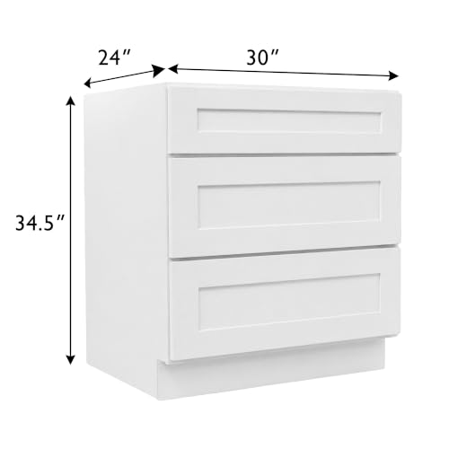 Image of Design House Brookings Kitchen Base Cabinet, 30 inch, White