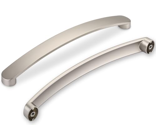SYZOW 6 pezzi Maniglie per Mobili Nichel Satinato da Cucina Distanza fori 160mm Maniglie cucina armadietti in mobili da cucina per mobili