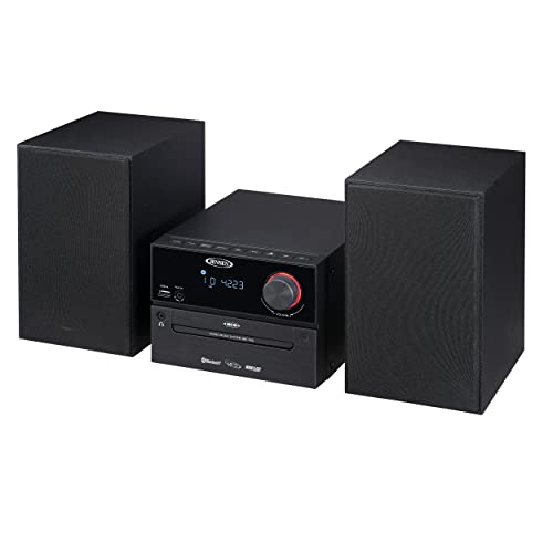 Jensen JBS-500 PROFESSIONAL (JET BLACK) Professional Jbs-500 Modern Bluetooth Wireless Stereo Music System Home Cd Player thumb #3