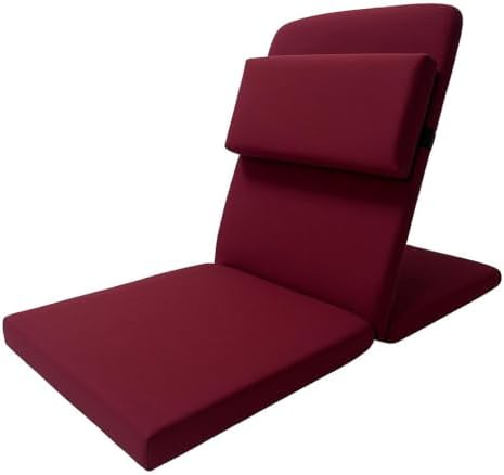 Resim Backjack XL Meditasyon Sandalyesi, Yastıklı, 55x40x40 cm, Fermuarlı Kılıf (Bordo) 