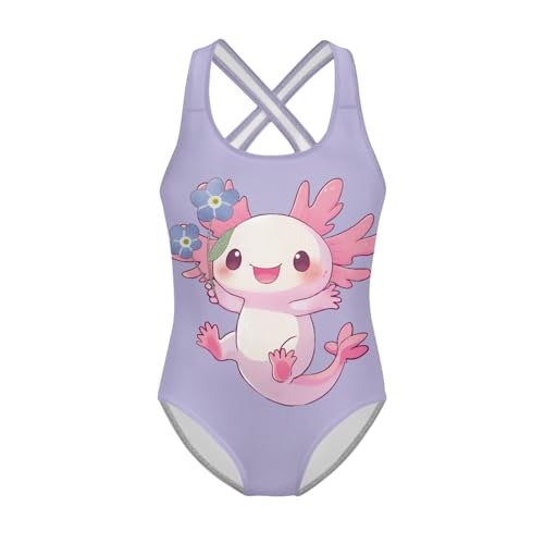 Image of Girls One Piece Swimsuits Sleeveless Lightweight Bathing Suit Beach Swim Suit Quick Dry Swimwear 5-14 Y