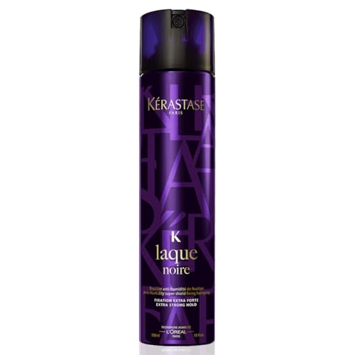 Kérastase Coiffage Couture, Laca De Peinado Antihumedad, Fijación Fuerte y Duradera, Para Todo Tipo de pelo, Styling, Laque Noire, 300 ml