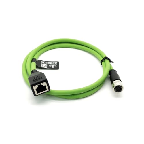 Elecbee Adaptateur M12 4 Broches Vers RJ45 - Code A - Câble De Capteur