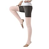 Calcetines de punto para hombre, talla 12, para danza, ballet, calcetines de punto hasta la rodilla, calcetines largos para hombre, rosa, Altoa única