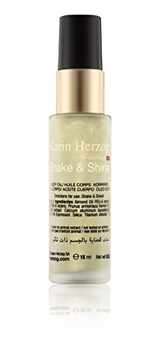 Karin Herzog Shake et Shine Huile de beauté 15 ml soin corps scintillant et hydratant