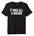 Xqste Notorious B.I.G Biggie Hip Hop Rap Lyrics Quotes Unisex T-Shirt (Medium, All Dream Black)