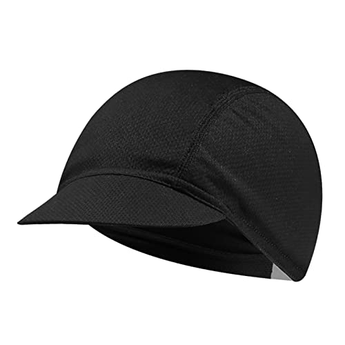 Lightweight Cycling Caps Under Helmet Retro Skull Cap Breathable Sports Cap Quick Drying Running Cap Flat Cap Sun Protection Hat Sports Protective Gear Accessory for Men Women Fishing Hiking Climbing