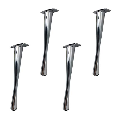 Pata para Mueble en hierro, pies de muebles, capacidad de carga: 600 KG / 1323 lb, Para Sofá Mesas Para TV mesas de café Armario Mesa de Comedor, tapete antideslizante Proteja el piso, 4 piezas