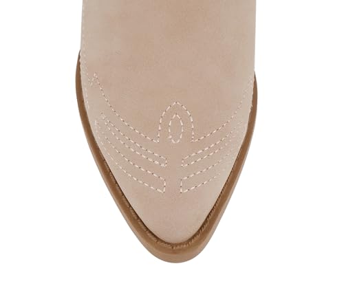 Image of Soda Women Cowgirl Cowboy Western Stitched Ankle Boots Pointed Toe Short Booties Rigging-S (Wide Fit Available)