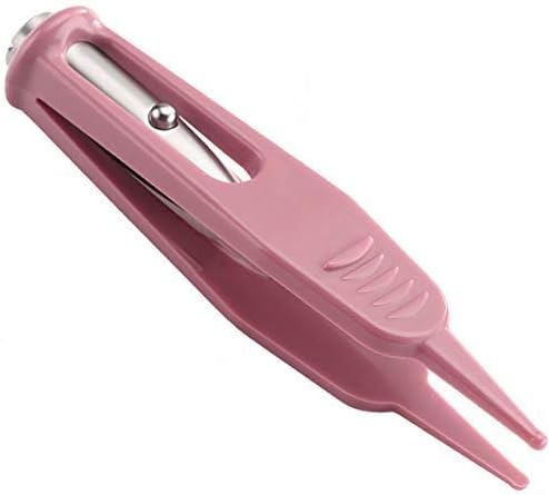Onwon Infant Nose Cleaning Tweezer with LED Light Round-Head Safe and Effective Clip Care Ear Nose Navel Clean Tool Nipper Plier Pincet Forceps for Relieves Stuffy Nose