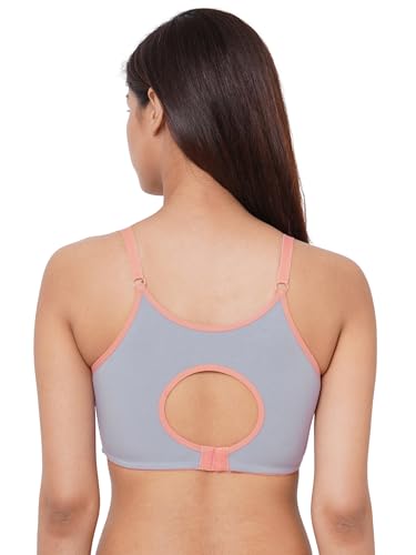 Image of Inner Sense Organic Cotton Bamboo Nursing Bra for Women I Non Padded Feeding Bra with Keyhole Back Design and Wire Free I Maternity Innerwear with Full Coverage
