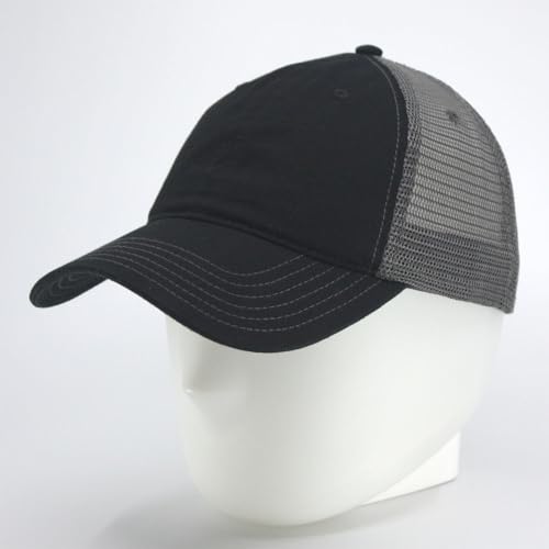 Image of The Vintage Year Washed Cotton Unstructured Soft Mesh Adjustable Trucker Baseball Cap