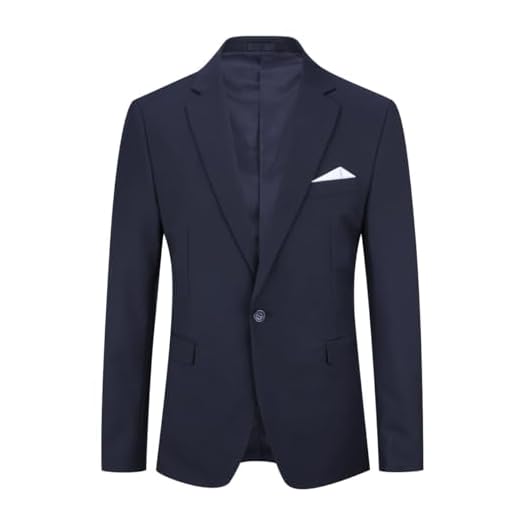 YOUTHUP Blazer para Hombre Slim Fit 1 Botón Chaqueta de Traje de Hombre Negocio Boda Blazers